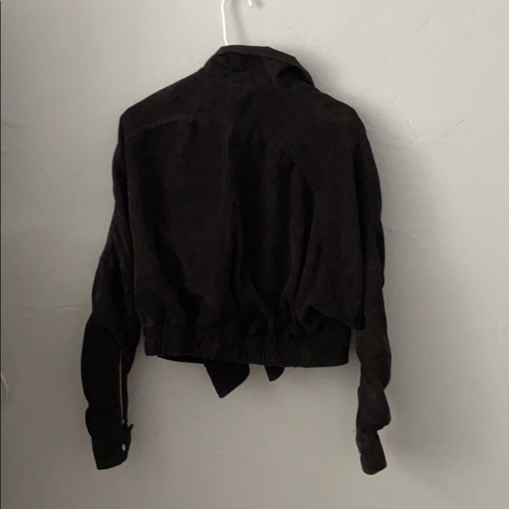Olive Scent Black Ribbed Jacket - Picture 4 of 5